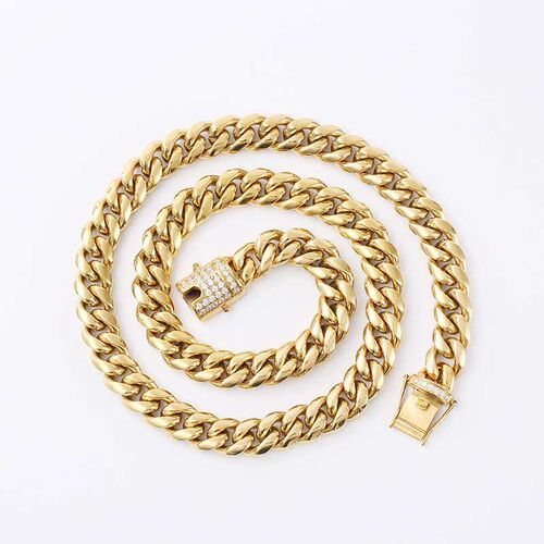 New fashion tend stainless steel Cuban chain titanium steel