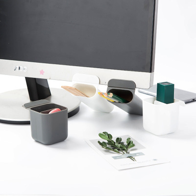 Desktop display pocket pen holder desk stationery pen storag