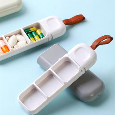 1PC Portable Pill Box Sealed 3-6 Grids Pills Container Organ