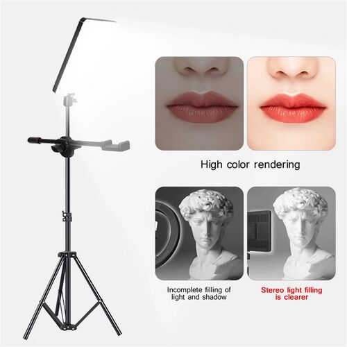LED Fill Lamp Video Light Panel Bi-color 2700k-5700k Photogr
