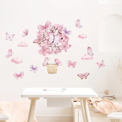 17pcs Watercolor Butterfly Wall ers for Girls Room Kids Bedr