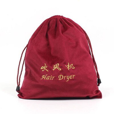 HotelUse Blower Bag Drawstring Dustproof Blower Bag Embroide