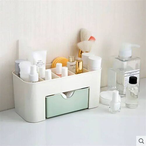 New Desktop Double Layer Makeup Organizers Storage Box Cosme