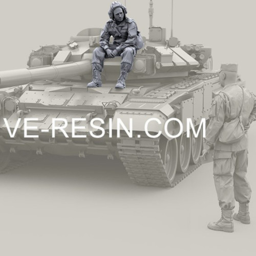 1/35 Die-Casting Resin Figure Model Building Kits Modern Rus