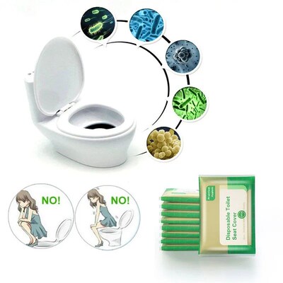 5packs 50pcs/lot Disposable Toilet Seat Cover Waterproof Saf