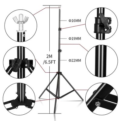 Backdrop Stand Photo Background Support Studio Light Tripod