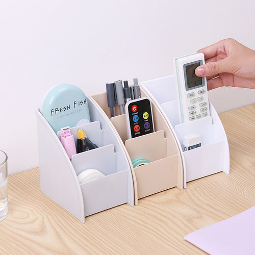 Desktop storage box TV remote storage multi-function trapezo
