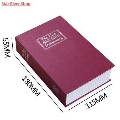 Safe Box Piggy Bank Secret Book For Coin Money Stash Securit