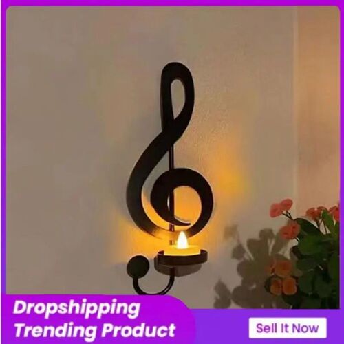 Wall Candle Holder Durable European Home Candlestick Note Mo