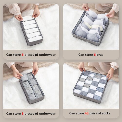 Fashion Underwear Bra Storage Box Underwear Organizer Box Pa