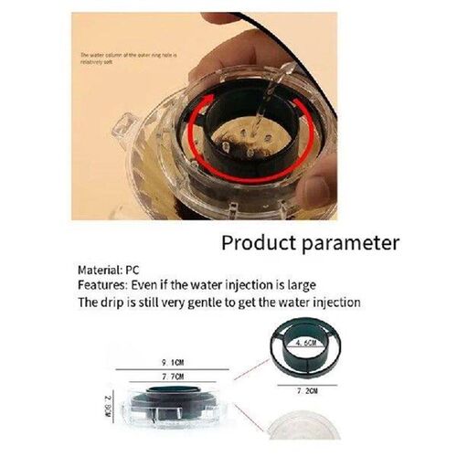 Pour Over Coffee Dripper Coffee Drip Shower Reusable 19