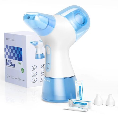 Electric Nasal Rinse Irrigation, 30 Salt Packets, for Reliev