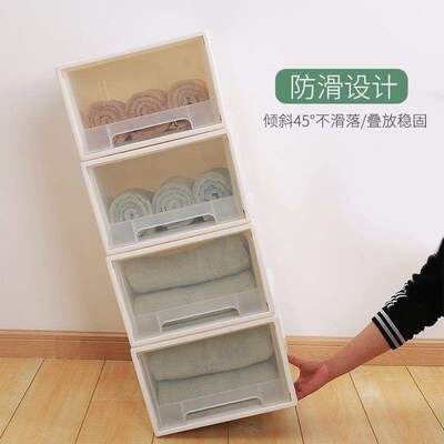 Clothes locker plastic drawer transparent chest drawer