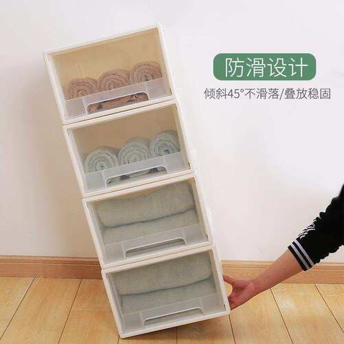 Clothes locker plastic drawer transparent chest drawer