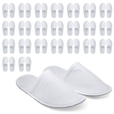 100-24Pairs Disposable Slippers Hotel Slippers Wedding Slipp
