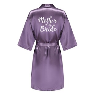 New Bathrobe Bride Satin-Silk Robe Women Bridal Party Sister