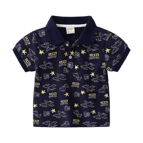 Smll nd Medium Boys Summer Cotton Short-sleeved Polo Shirt S