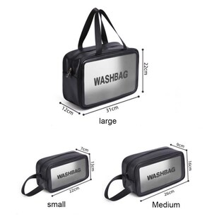 PU Travel Storage Bag Cosmetic Makeup Washbag Clear Handbag
