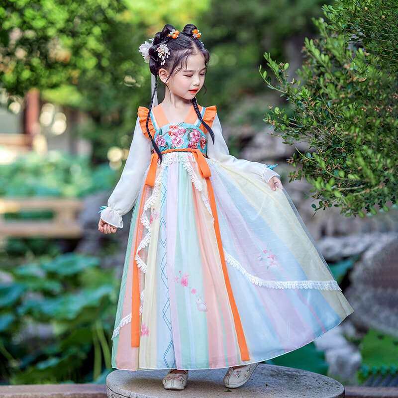 Xuan Weini Spring and Summer New Girls Hanfu Dress Dress We