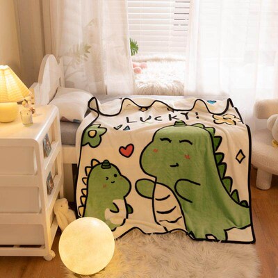 Cartoon Flannel Baby Blanket Swaddle Blanket Super Soft Summ