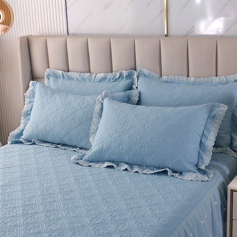 全棉公主风蕾丝花边床裙单件夹棉加厚防滑床罩带裙边遮丑四季通用,床上用品,床裙,淘宝优惠券,粉丝福利购,淘宝优惠卷