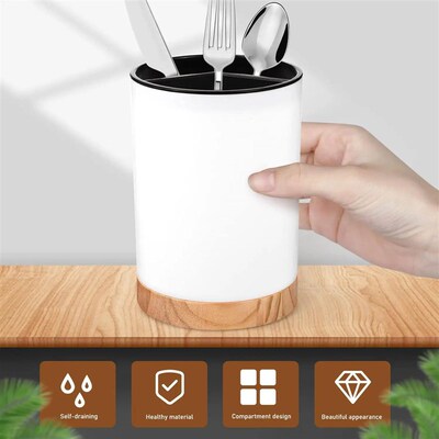 Kitchen Utensil Holder Countertop Multifunction Silverware O