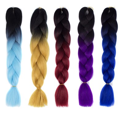 xpression twist Braids hair ombre braid jumbo expression脏辫