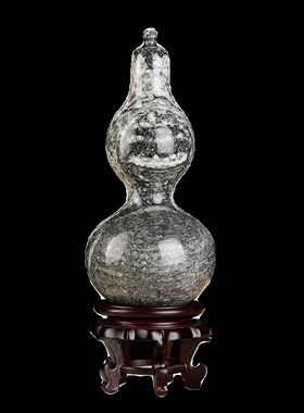 慈元阁定制泰山石宝葫芦摆件家居客厅办公桌开业大厅玄关桌面饰品