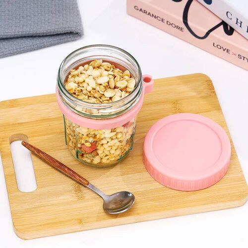 1pcs Overnight Oats Container Milk Fruit Salad Food Storage
