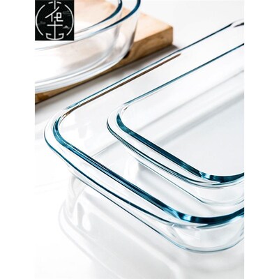 dinner bowls plates dish glass heat resistant baking oven