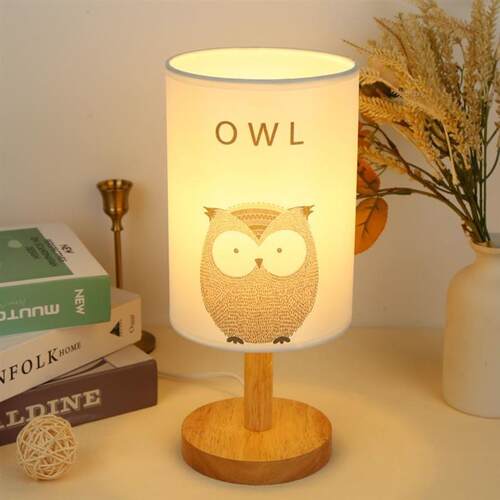 wooden room light lamp usb table led decorative lighting