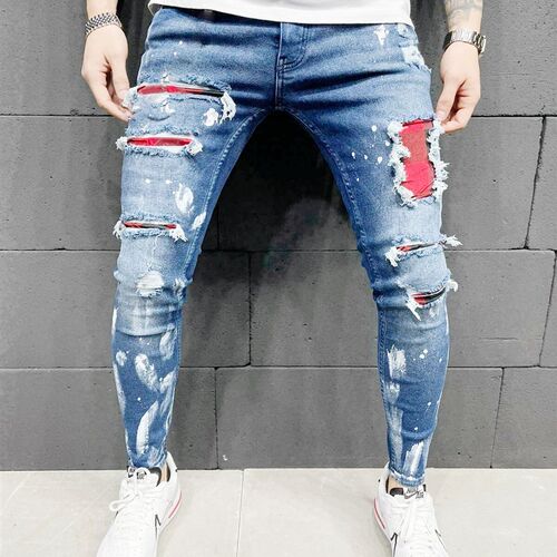 New Summer High Mens Patchwork Color Zipper Access Control