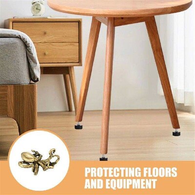 Table Legs Adjustable Furniture Levelers Rubber Feet for