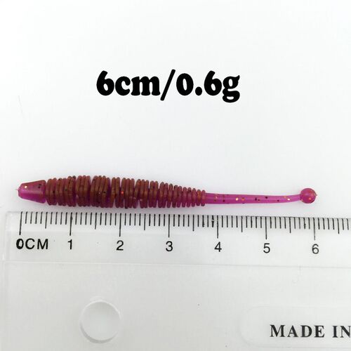 10pcs Worm Soft Lures shrimp odor Additive Fishing Wobbler 6