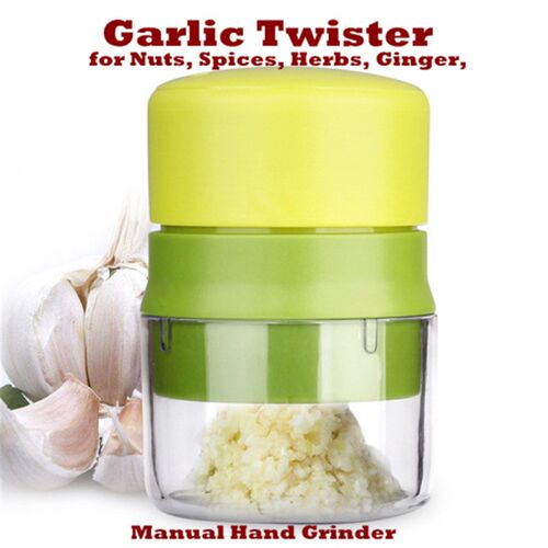 Garlic Twister for Nuts, Spices, Herbs, Ginger, Manual Hand
