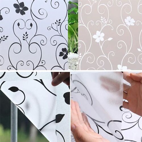 【Ready Stock】2Mx 45CM PVC Waterproof Matte Frosted Glass W