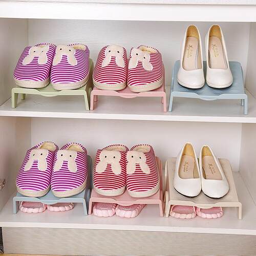 Space-saving double-layer shoe rack, perfect for dorms and o