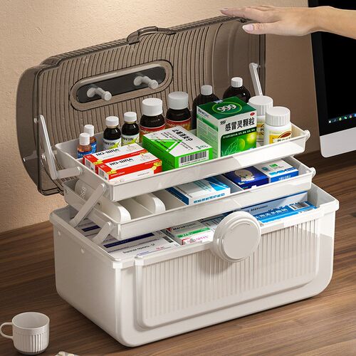 Storage multi-layer medical kit, home first aid kit, home em