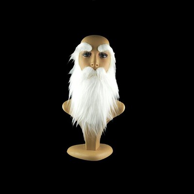 Christmas Fake Beard Eyebrows Cosplay Santa Claus Party