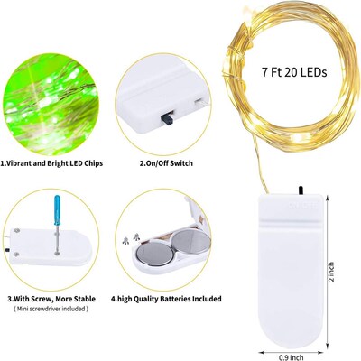 LED Fairy Lights Battery Operated String Lights  Decration