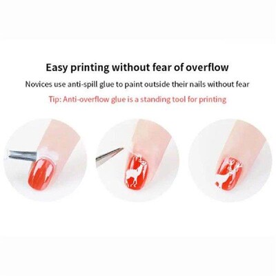 Silicone Nail Art Stamping Kit French For Manicure Plate