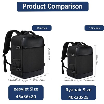 ryanair 40x20x25 and easyjet 45x36x20 Cabin Bag Travel Backp