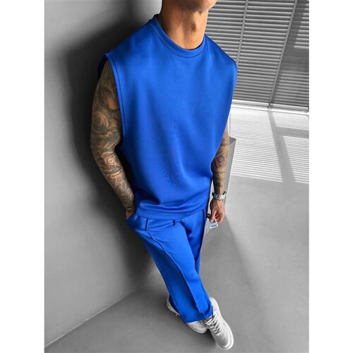Mens Solid Color Business Air Layer Vest Light  Cool Thin
