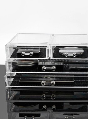 Acrylic stationery transparent storage box mini cute drawer
