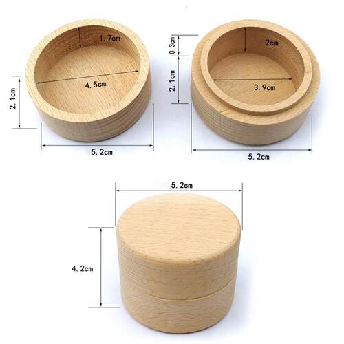 Personalized Wood Ring Box Rustic Wedding DIY Handmade gift
