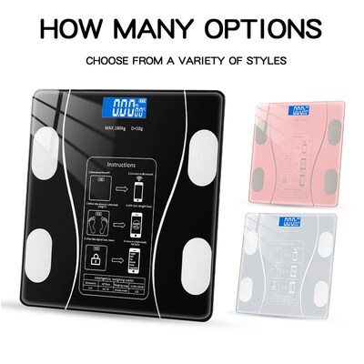 Body Fat BMI Scale Wireless LCD Digital Weight Mi Scales Flo