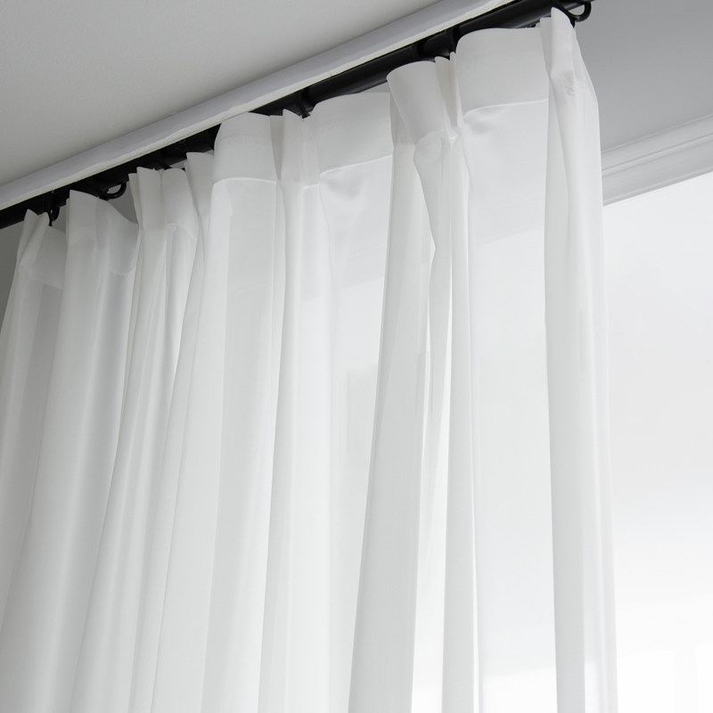 防刮白纱窗帘纱帘透光不透人雪纺纱遮光阳台飘窗白沙帘白色窗纱幔,居家布艺,定制窗帘,淘宝优惠券,粉丝福利购,淘宝优惠卷