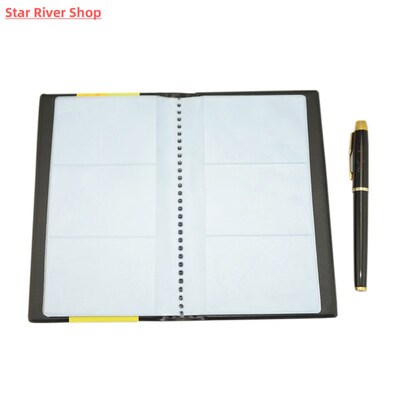PU Leather Business Card Book Holder Journal Business Card O