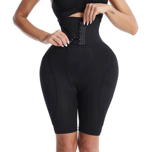 High Waist Trainer Body Shaper Padded Panty Buttock Booty Hi