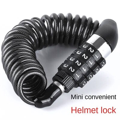 Bicycle Lock Steel Cable Chain Security Password 4 Digit Loc